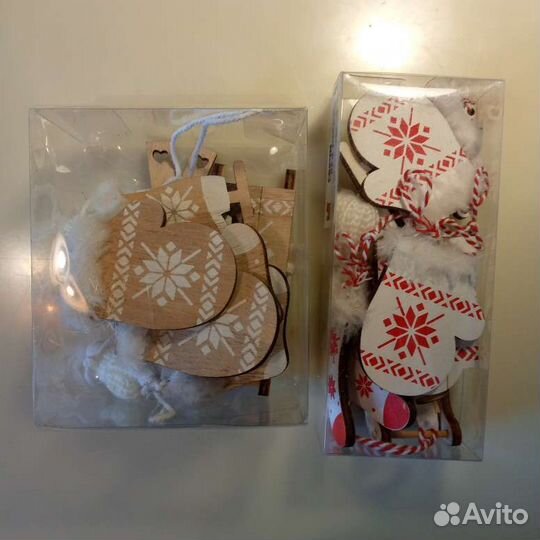 Игрушки - украшения для нг и Рождества из дерева