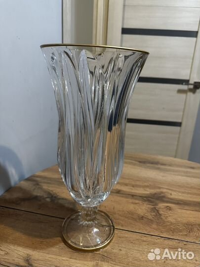 Ваза для цветов хрустальная