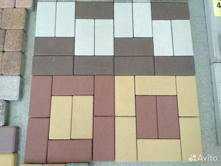 Тротуарная плитка брусчатка кирпич