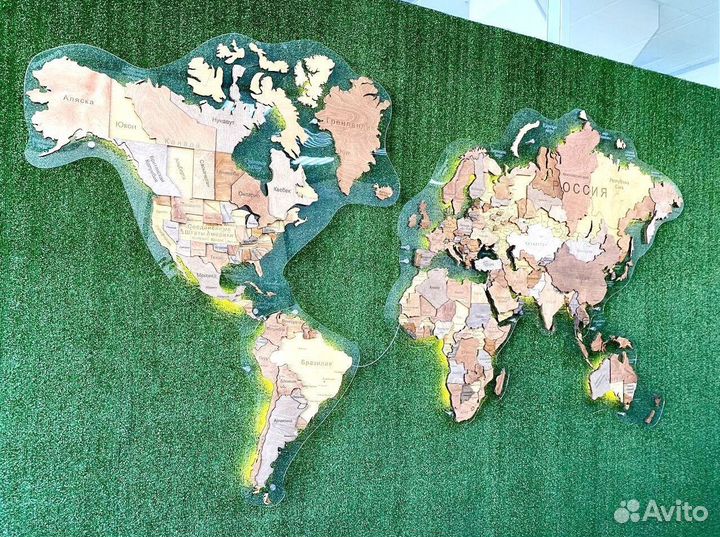 Декоративная карта мира