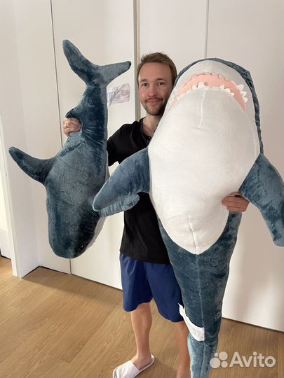Акула икеа новая 100 см / 120 см / 140 см премиум