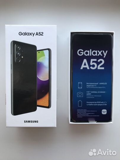 Смартфон Samsung Galaxy A52 128 GB, черный