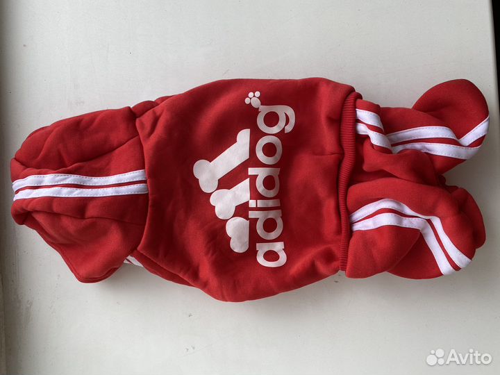 Комбинезон для собак спортивный адидог флис