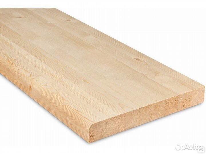 Ступень 40*300*800мм, клееная, хвоя(ель/сосна), со