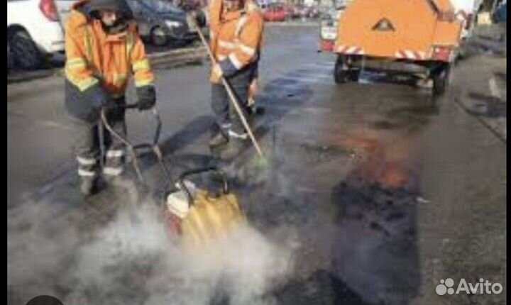 Ремонт дорог, крошка, асфальт, любой сложности