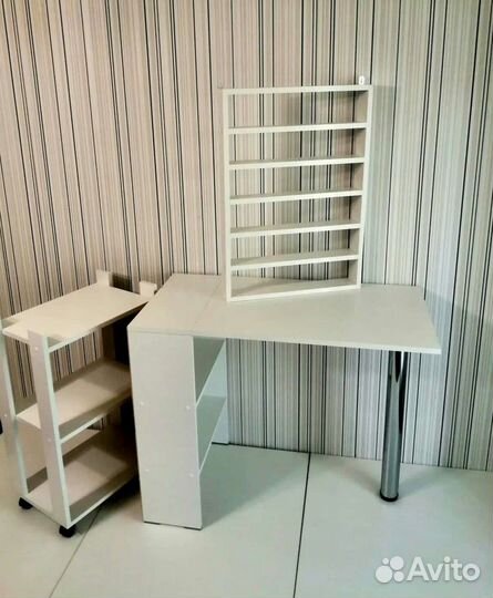 Маникюрный комплект стол этажерка полка