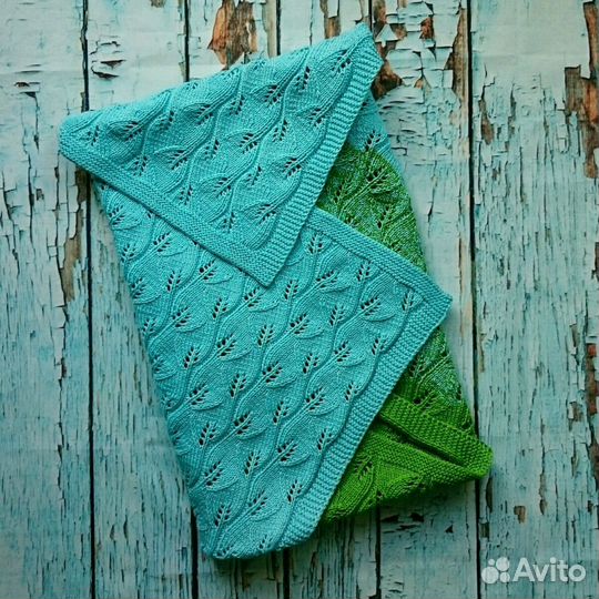 Детский хлопковый плед. 67х90см