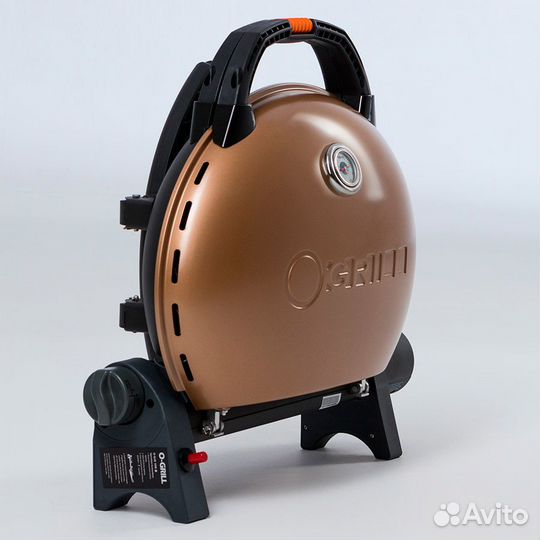 Газовый гриль O-grill 500mт bicolor black-gold + адаптер А