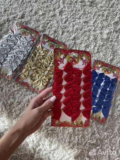 Бантики новогодние на елку