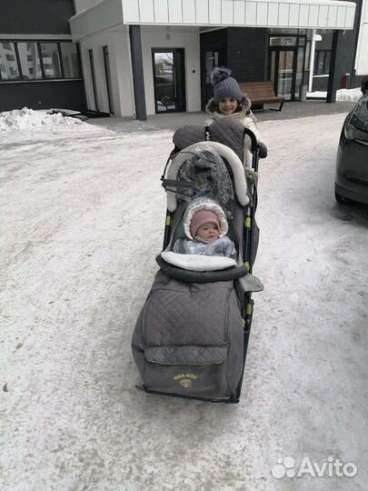 Детские санки коляска