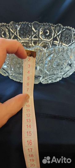 Салатник хрустальный