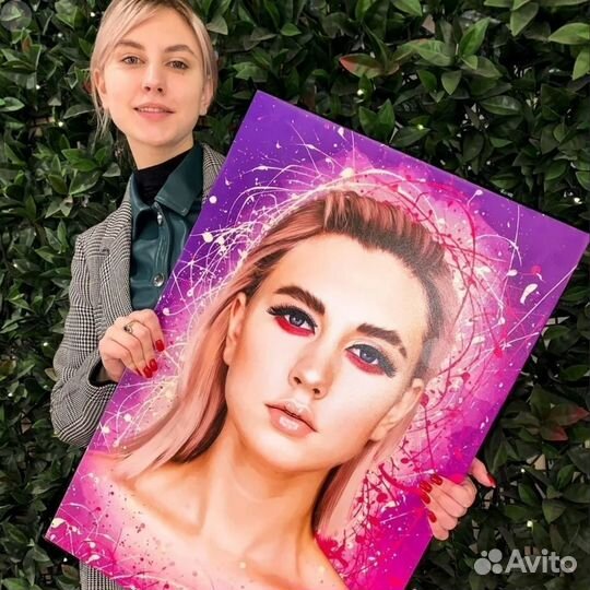 Портрет на холсте по фото