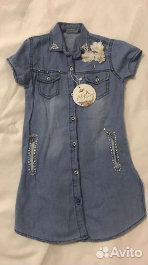 Джинсовое платье