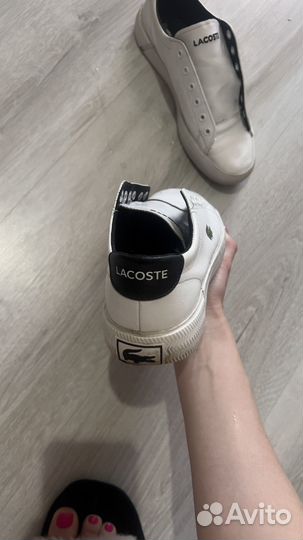 Кроссовки женские lacoste белые