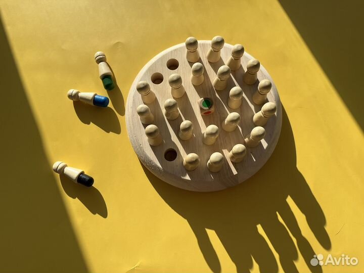 Игра деревянная развивающая мемори шахматы memory