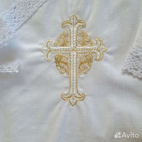 Крестильная рубашка новая 80 -86 см