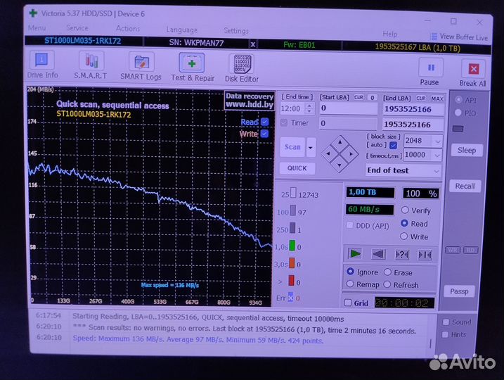Внешний жесткий диск 1 тб 5 часов