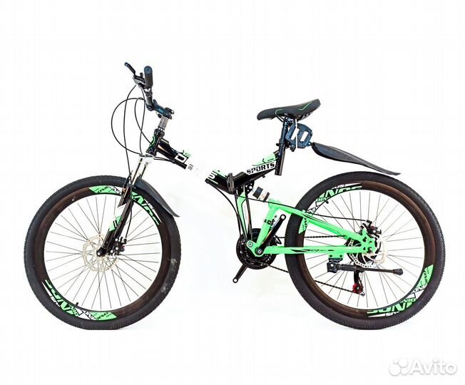 Велосипед горный двухподвес складной Dinos 26