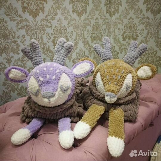 Игрушки ручной работы зайка олень