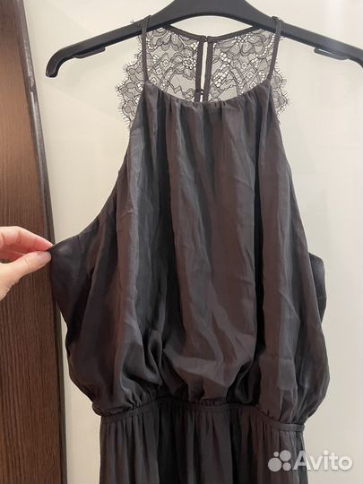 Вечернее платье 42 44 пурпурно-серо/синее