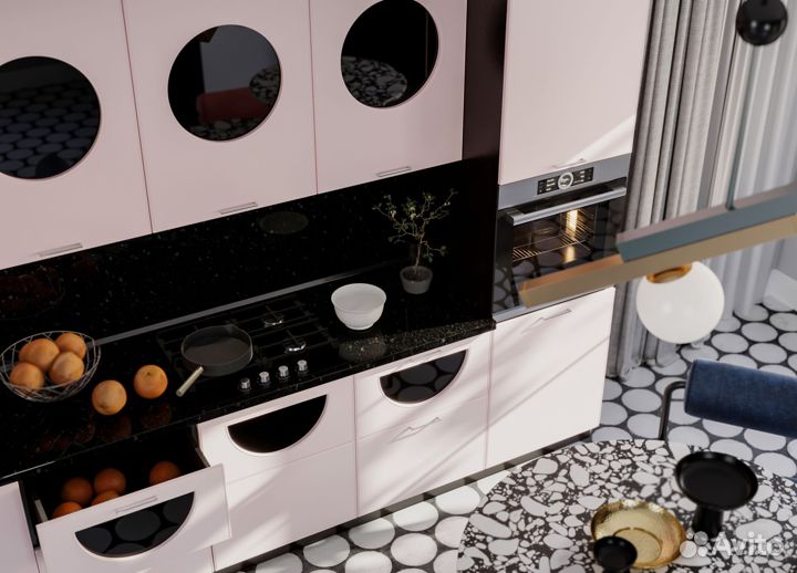 Кухня Мемфис Японский шелк