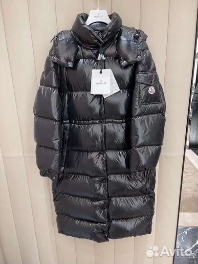 Куртка пуховик женский moncler длинный premium