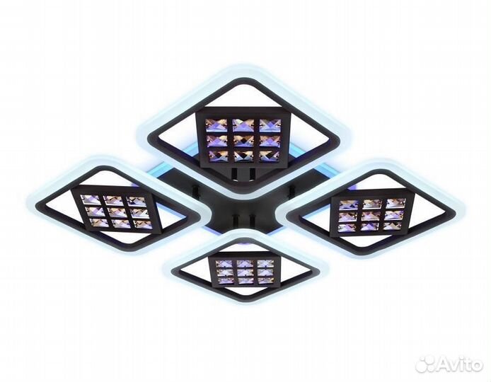 Люстра потолочная светодиодная с пультом