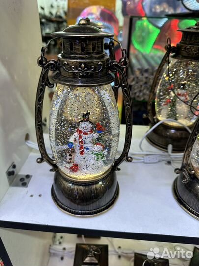 Новогодний Музыкальный фонарь светильник