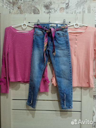 Одежда для девочки рост 128
