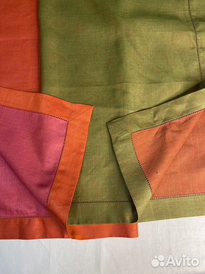 Скатерти салфетки 100 лен экспорт