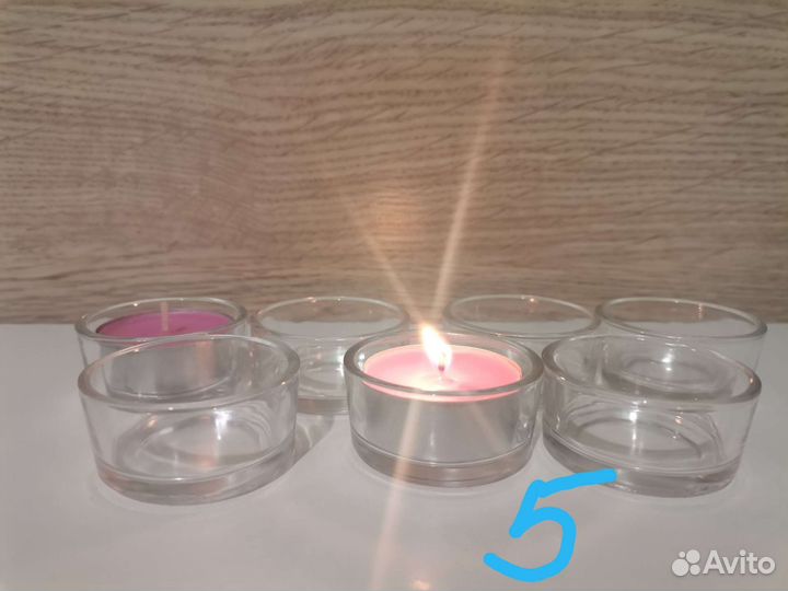 Подсвечники для чайных свечей, разные варианты