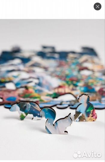 Пазл деревянный Новогодний Единорог