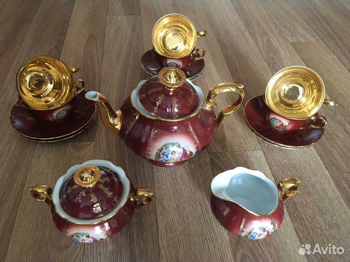 Чешский чайный сервиз 