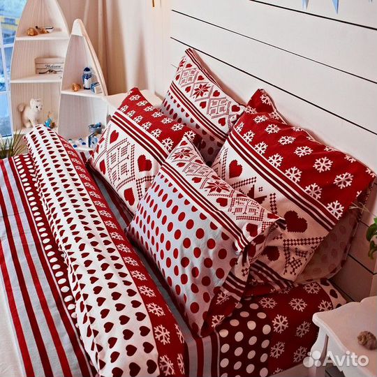 Постельное бельё Евро 200х220см, 240х260см, 70х70с