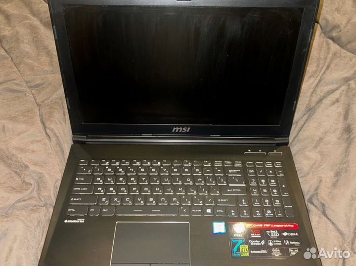 Игровой ноутбук msi gtx 1060 ddr4 intel core i7