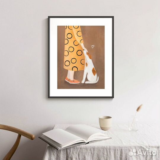 Постер с собачкой, Джек