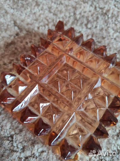 Пепельница СССР стекло