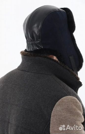 Шапка ушанка мужская