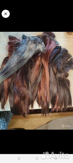 Парики, хвосты, волосы на заколках, пряди