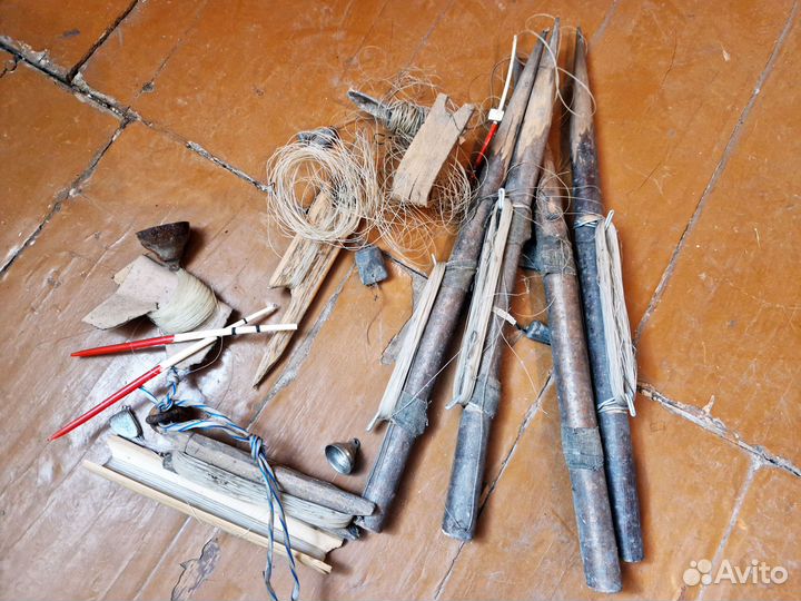 Удочки, колышки, грузики, звоночки, поплавки, СССР