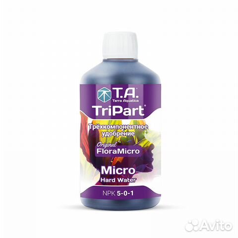 Удобрение Terra Aquatica TriPart Micro HW 0.5 л