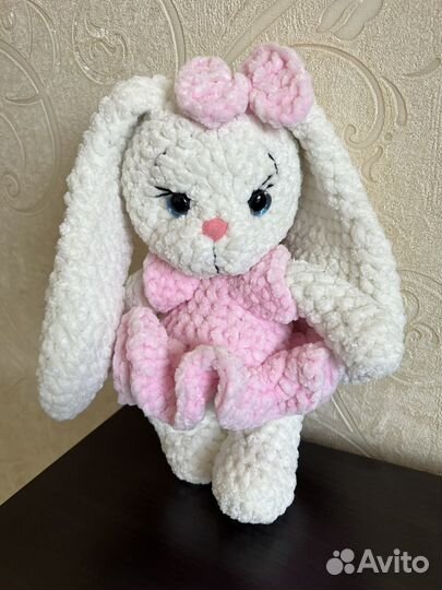 Зайка плюшевая ручной работы