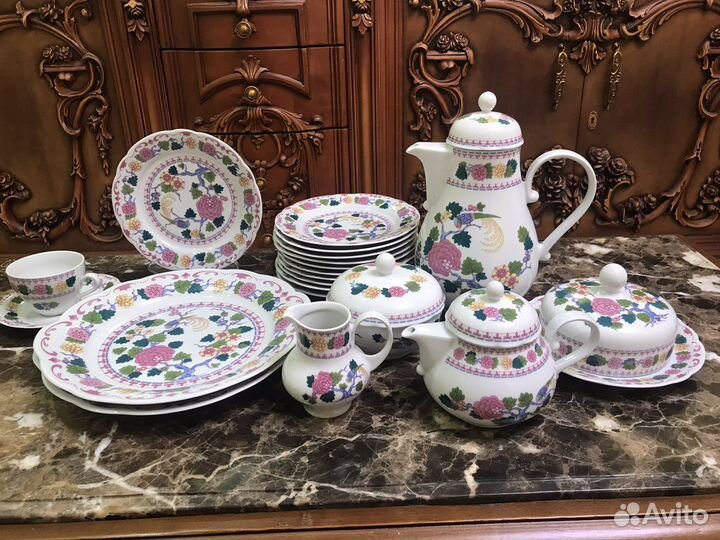 Посуда винтажная Кахла Райские птицы