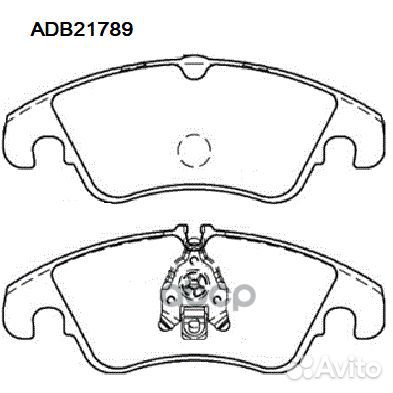 Колодки тормозные дисковые перед ADB21789 A