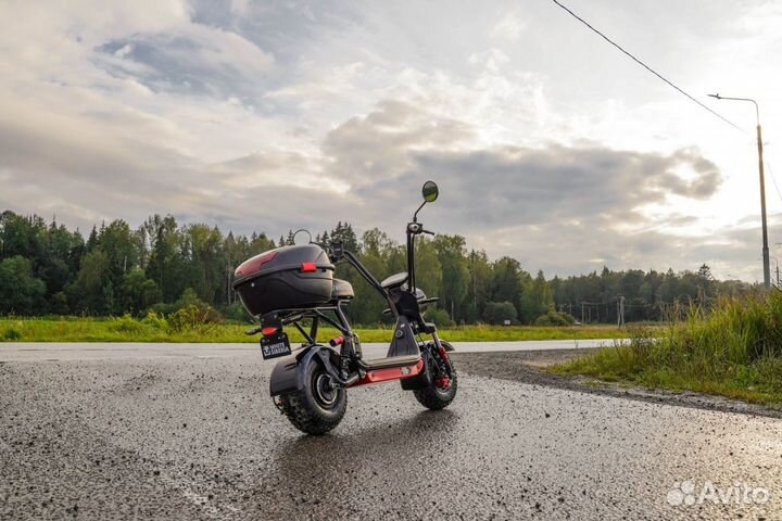 Электроскутер white siberia mini R 2.0 1200W black