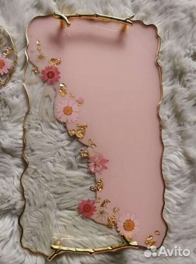 Поднос из эпоксидной смолы