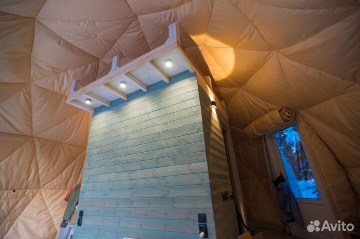 Геокупол Шатер Зима 8 метров