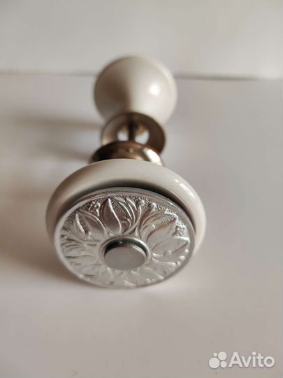 Дверная ручка новая двухсторонняя, Фаянсовая