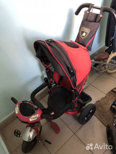 Детский трехколёсный велосипед Lamborghini б/у