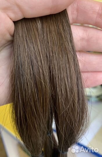 Волосы натуральные срез